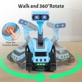 thumbnail image 2 of AOKESI Electronic Walking Dancing Robot Toys, Electronic Robot with Dance, Play Music,  Lifts & Rotate, Smart Robot Toys Gift for Boys Girls, Blue, 2 of 7
