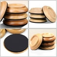 thumbnail image 3 of CHICHUMID Piano Caster Floor Protector Solid Wood 4Pcs 3.9x0.9x0.9in, 3 of 6