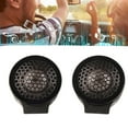 thumbnail image 4 of Car Tweeter, Aluminum +  2 Pieces Set 1 Inch Dome Tweeter Horn Stereo Speaker Audio Speaker Dome Tweeter Stereo Music High Sensitivity Car Audio System, 4 of 8