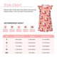 thumbnail image 3 of Fotbe Bunny And Strawberry Vestido de Dormir para Niñas de 3 a 10 Años, Mangas Cortas, Estilo Princesa, Pijama Camisón con Mangas Voladas-X-Large, 3 of 6