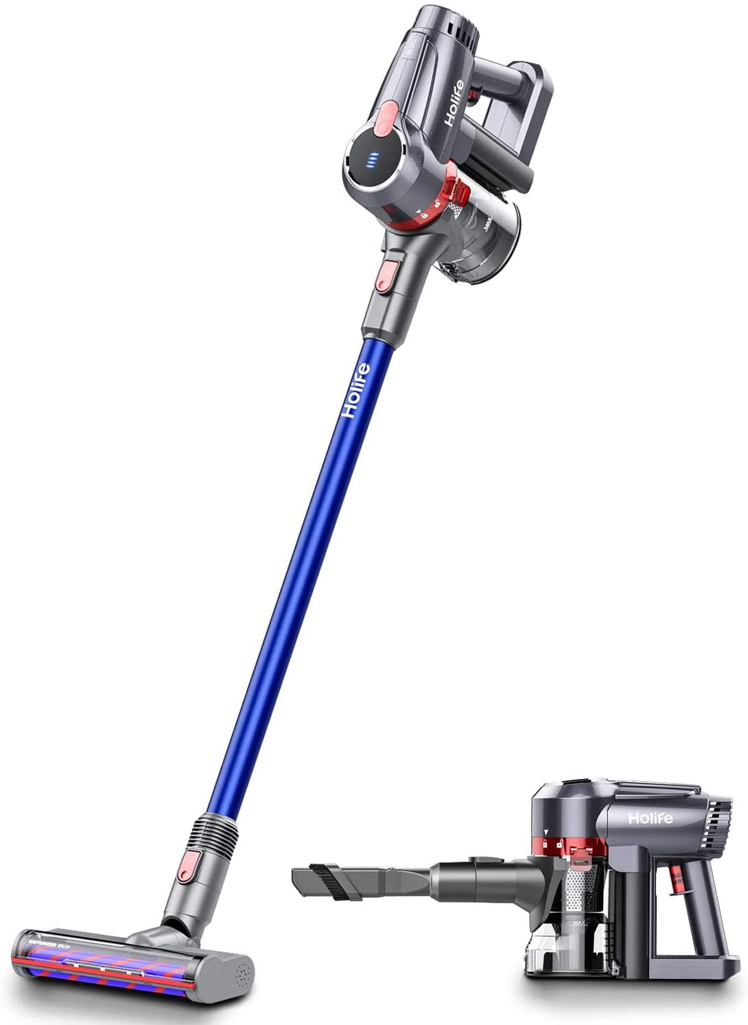 Holife Cordless Vacuum Cleaner, 20Kpa Powerful Suction 4 in 1 Stick