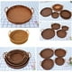 thumbnail image 3 of Cateissary Bandeja tejida, ligero para pan y fruta, cesta de almacenamiento Retro para cocina, sala de estar, goma amarilla para el hogar, Type3 NO3, 3 of 6