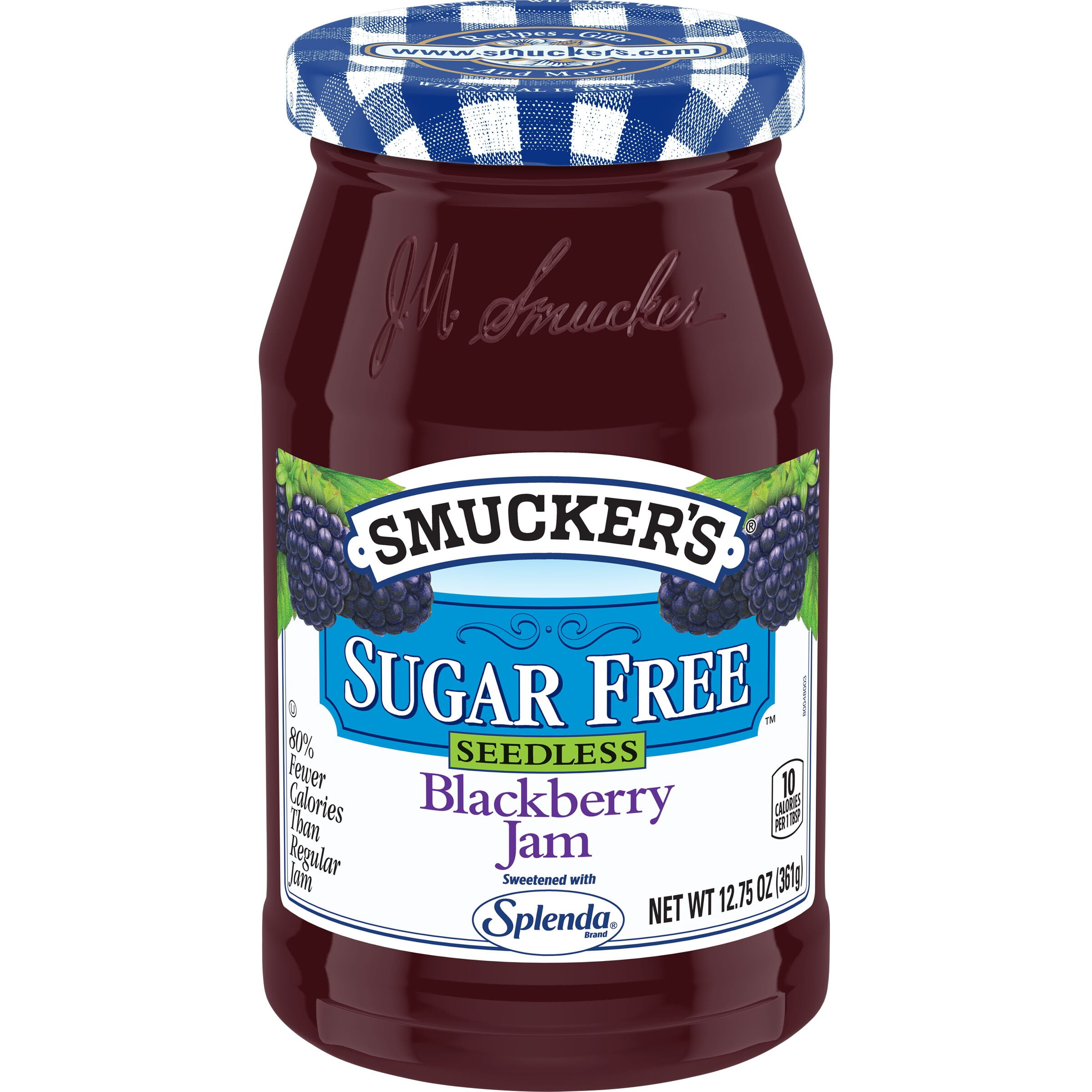 Smucker's Sugar Free Seedless Blackberry Jam Sweetened With Splenda, 12
