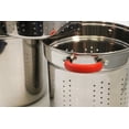 thumbnail image 5 of Cook Pro 525 Cuiseur à Pâtes en Acier Inoxydable de 8 qt avec Couvercle et Poignée en Silicone Rouge, 5 of 5