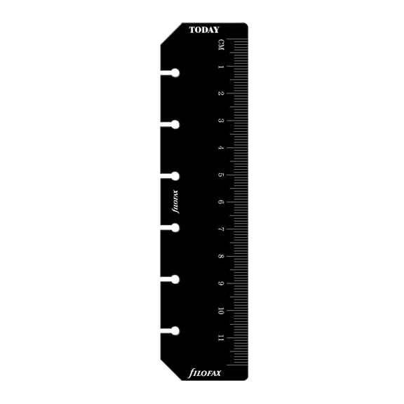 Filofax Pocket Black Ruler