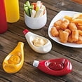 thumbnail image 5 of Tomato Ketchup Shaped Dipping Dish, Unique Ceramic Sauce Bowl for Condiments, Desktop Decor, Party Serving Dish, Home Kitchen Accessory (4.33 Inch), 5 of 5