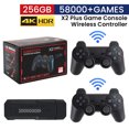 thumbnail image 2 of Consola de videojuegos retro X2 Plus 256G 50000 juegos GD10 Pro 4K, 3D, HD, mando inalámbrico, TV 50, emulador para niños, regalos, 2 of 5