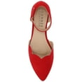 thumbnail image 5 of Journee Womens Lana Buckle Pointed Toe Ballet Flats, Widths Available, 5 of 10