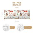 thumbnail image 2 of KLL Ultra Soft Microfiber Body Pillow Cover/Pillowcases 20"x54" with Hidden Zipper Closure-Cute Little Animals, 2 of 5