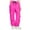 #028-Hot Pink, variant on Roncen Women's Solid Color Elastic Waist Multi-Pocket Outdoor Windproof Waterproof Insulated Thick American Snowboard Ski Pants