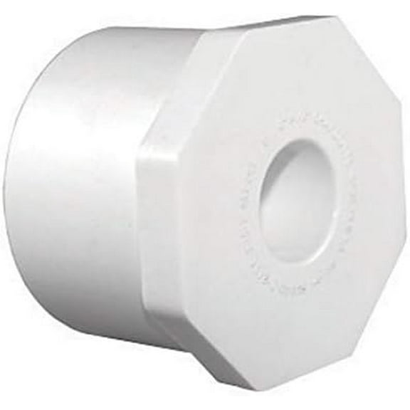 Charlotte Pipe Reducing Bushing Sch 40 Pvc Spg X Fpt 1 " X 3/4 " White