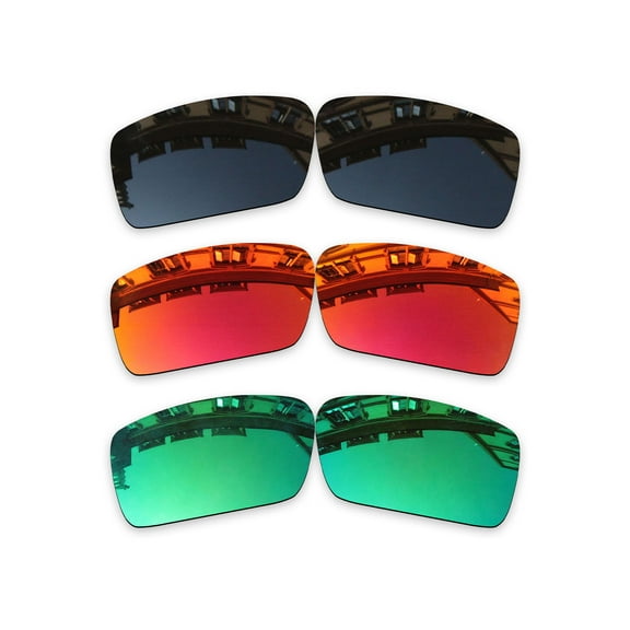 Vonxyz 3 Pack Polarized Replacement Lenses for Oakley Gascan OO9014 Sunglasses