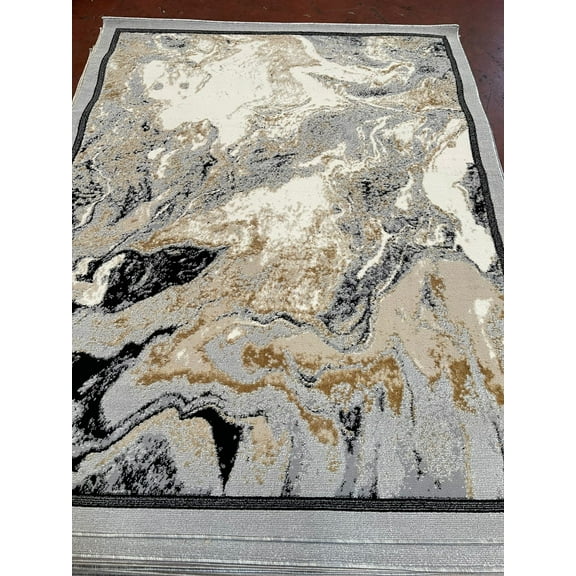 STAR Modern Stylish Living Room Rug DESIGN 1105 - 5'2"x7'5", Sand