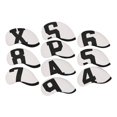 thumbnail image 1 of 10x Funda de para Cabeza Del Palo para golf Ligero 7,8,9, a, X, P, S Funda de Hierro Impermeable para Cabeza para Protección de bnco DYNWAVEMX Cubierta de cabeza de hierro de golf, 1 of 7