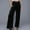#Black, variant on Women's Linen Palazzo Pants Wide Leg High Waisted Lounge Casual Beach Pants High Waist Wide Leg Palazzo Pants for Women Smocked Elastic Waist Loose Comfy Casual Pajama Pants Pockets Black Xxl