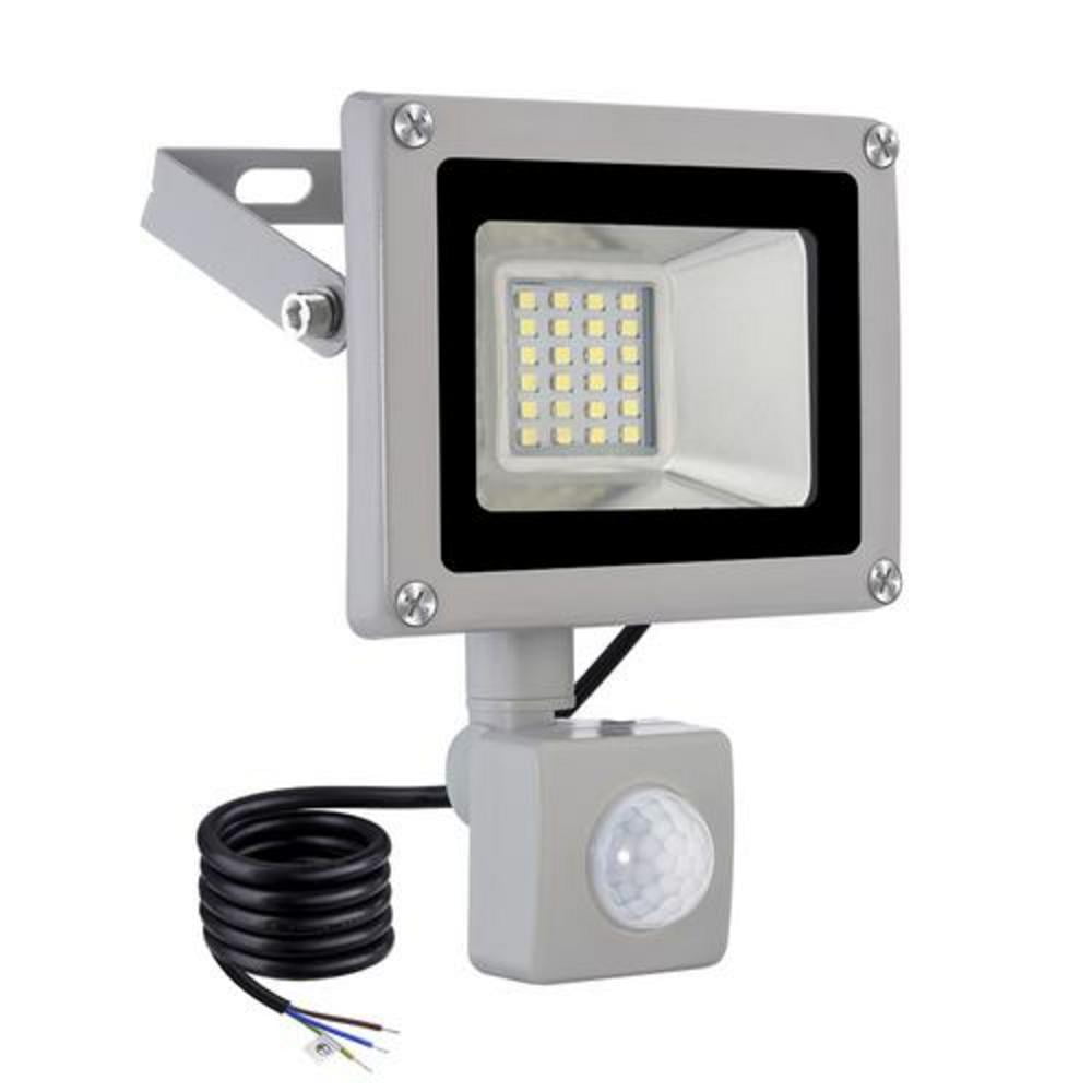 4X 100W LED Floodlight Security Outdoor PIR Motion Sensor Flood Light Cool 220V 