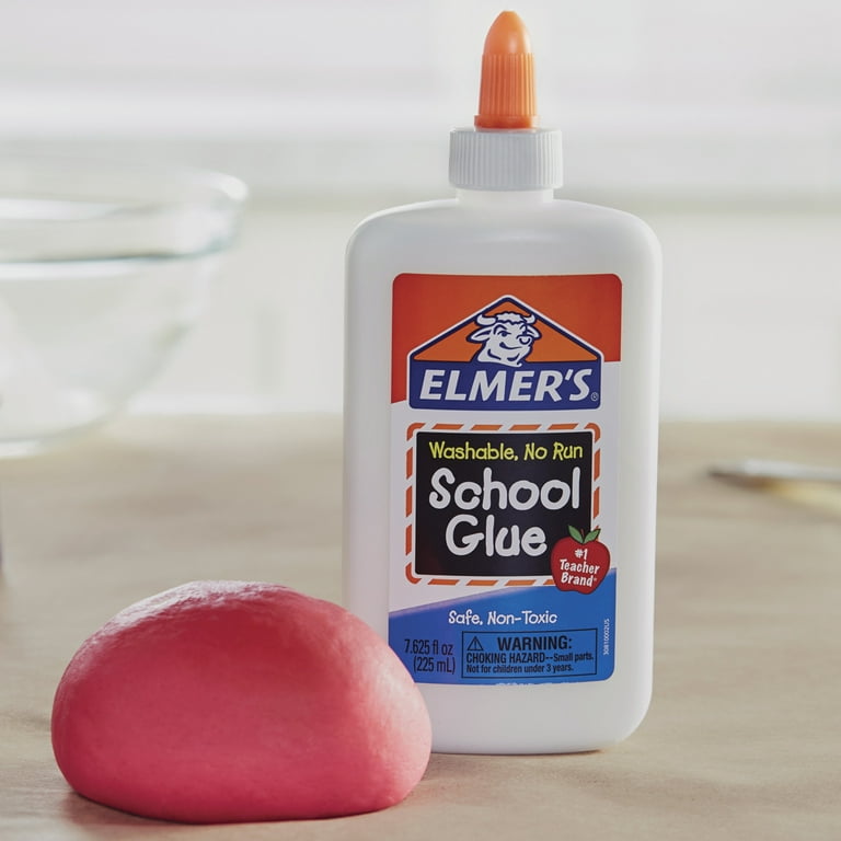 Elmer's Liquid School Glue, White, Washable, 7.625 Ounces, 3 Count Slime Kit