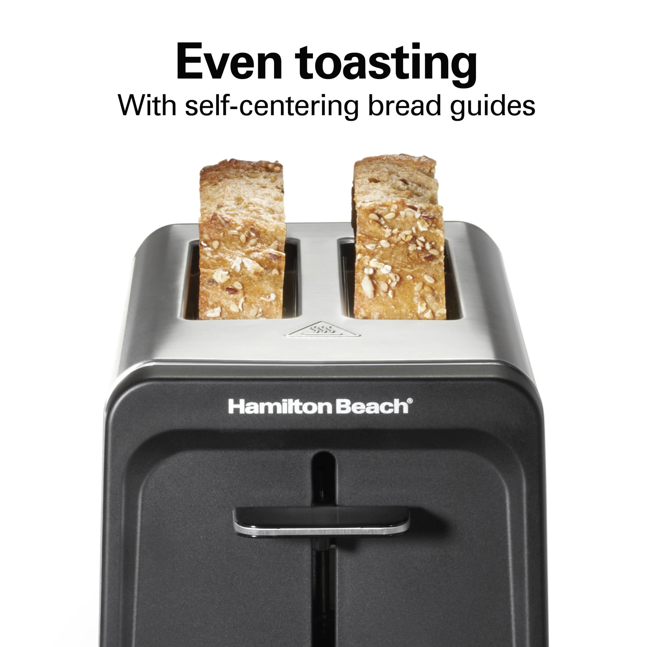 Hamilton Beach 2 Slice Toaster with Wide Slots, Bagel Function, Toast Boost, Stainless Steel