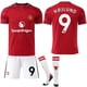 thumbnail image 1 of Man Utd Home Jersey 2025-26 with Socks, Size Adult/Kids, No.9 Højlund, 1 of 2