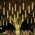 thumbnail image 5 of Guirnalda de luces LED con forma de lluvia de meteoritos, 192/288 LED, guirnaldas de hadas, decoraciones para árboles de Navidad, para fiestas al aire libre, bodas, luces de Navidad, 5 of 5