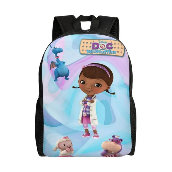 Doc Mcstuffins Backpack Lightweight Daypack Large Capacity Travel Work School Back Pack Novelty Book Bag Laptop Bag