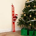 thumbnail image 4 of Electric Toy Decorative Climbing Ladder Christmas Ornaments 24 Inches, Plush Santa Claus Climbing Toy, Creative Xmas Decor for Holiday Home,red, 4 of 6