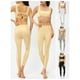 thumbnail image 5 of TFixol Conjunto de sujetador y mallas de yoga para mujer, acolchado a rayas, sin aros, 5 of 8