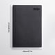 thumbnail image 3 of 2024 A5 Planner Notebook Diary Journal 150 páginas Horario en inglés (negro), 3 of 5
