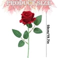 thumbnail image 3 of Fule Artificial Velvet Rose Flower, Ngxiha Velvet Single Roses Fake Rose Rose Decor Flower Centerpiece Arrangement in Vase Rose Decor Flower for Wedding Outdoor & Home Decoration, 3 of 9