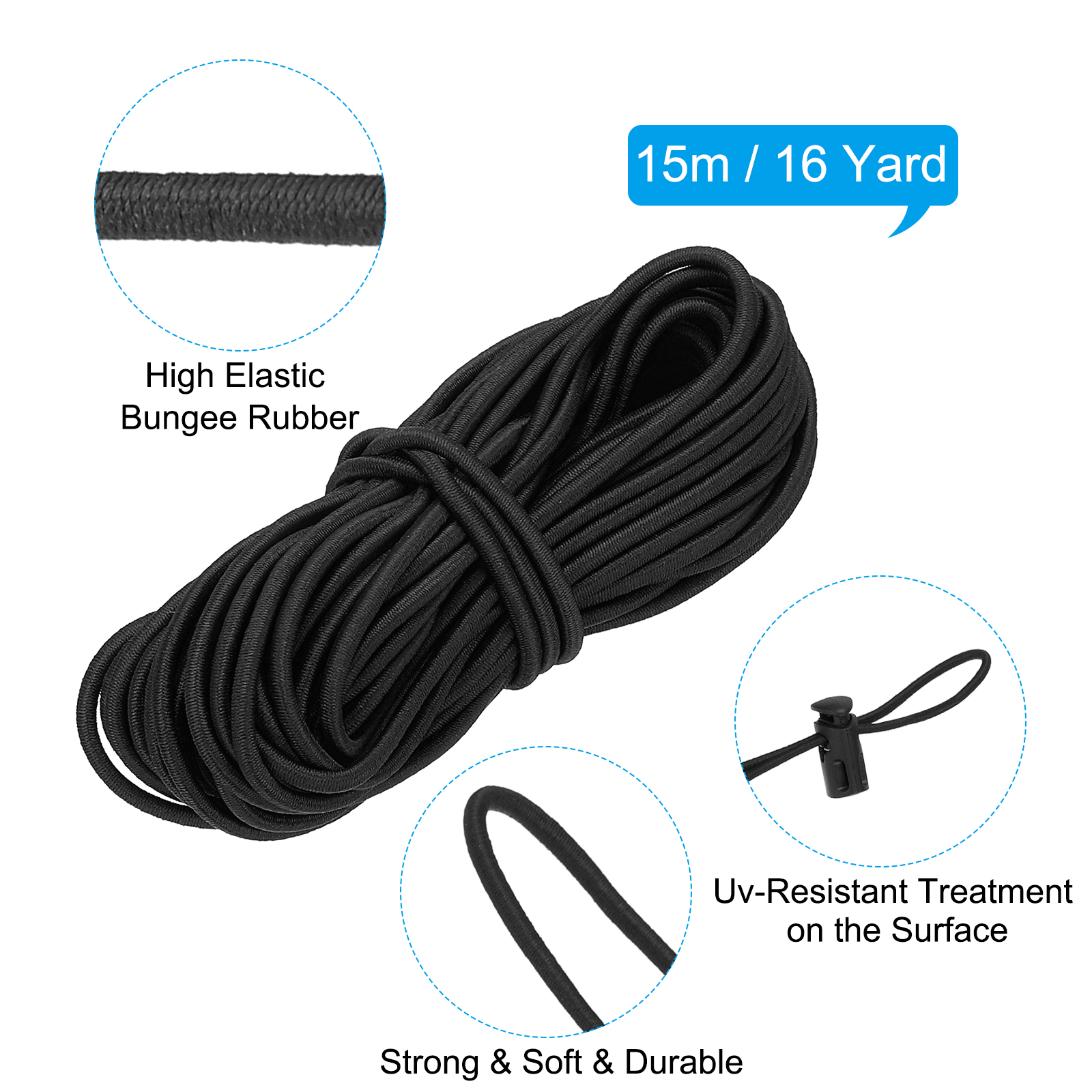 J.CARP 30Pcs Black Plastic Cord Locks End Spring Toggle Stopper, Double Hole Ela J.CARP 30Pcs Black Plastic Cord Locks End Spring Toggle Stopper, Double Hole Ela