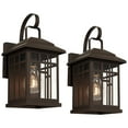 thumbnail image 2 of John Timberland Outdoor Wall Lights Set of 2 Fixture Carriage Style Bronze 12 1/2" Clear Glass Lantern Exterior House Porch Patio, 2 of 9
