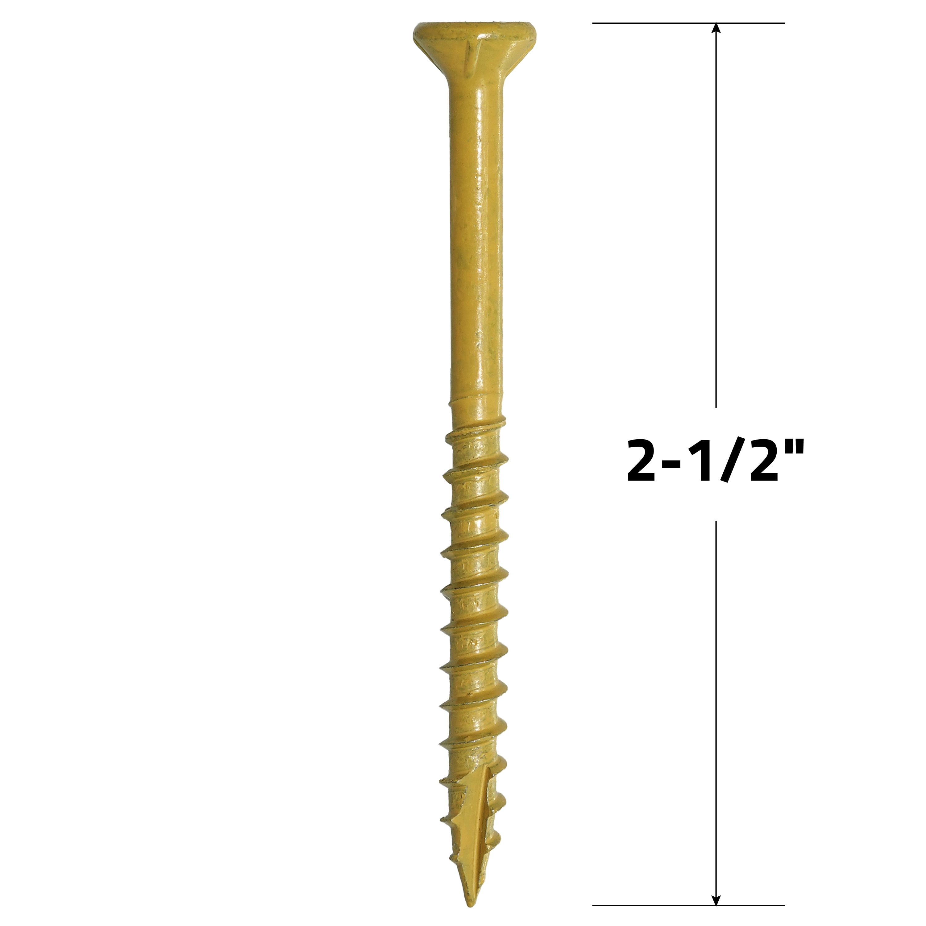 Grip-Rite PrimeGuard Plus #9 x 2-1/2 in. Tan Wood to Wood Deck Screw 25lb.