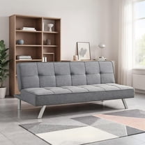 Topcobe 3-Seat Convertible Sofa Bed with High-Density Sponge for Living Room, Sofa Bed Sleeper for Adults, Couches for Living Room, Classic Design, Gray