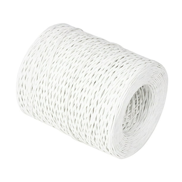 1 rollo de 210 m de materiales creativos para embalaje floral, alambre resistente de enredadera, alambre rústico para envolver ramos de flores (blanco)