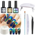thumbnail image 1 of Juego de esmalte de uñas en Gel que cambia de Color, esmalte líquido termocrómico, lámpara UV, pincel de pintura, lima de uñas, 1 of 5
