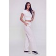 thumbnail image 2 of Women's Striped High Waisted Straight Leg Pants, 2 of 4