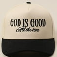 thumbnail image 2 of God is Good All the Time Hat, Two Tone Vintage, Baseball Cap, Embroidered Hat, Christian Trucker Hat, 2 of 5