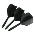thumbnail image 4 of Uxcell Integrated Dart Shaft Flights, 6 Pack Durable Dart Flight Set, Transparent Black, 4 of 5