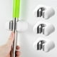 thumbnail image 1 of Soporte para escoba montado en la pared, soporte para fregona/escoba de pared, organizador de suministros de limpieza autoadhesivo resistente, 3 uds., 1 of 5