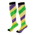 thumbnail image 4 of LSQii Fun Socks for Women Cozy Breathable Printed Cotton Knitted Fashion Novelty Crazy Mid Calf Sports Socks Gifts Carnival Red, 4 of 4