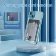 thumbnail image 2 of Dteck iPhone 11 Clear Case with Card Holder, Soft TPU Bumper Hard PC Back Cover Shockproof Wallet Protective Case for Apple iPhone 11, Transparent, 2 of 7