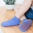 thumbnail image 4 of Toddler Socks,Grip Socks Silicone Non- Bottom Soft Floor Socks For Indoor Play Learning Walking,Kids Socks,Blue,2-3 Years, 4 of 7