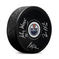thumbnail image 1 of Oilers d'Edmonton Grant Fuhr - Andy Moog - Bill Ranford Rondelle de Hockey Signée, 1 of 2