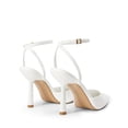 thumbnail image 3 of Tacones Altos DREAM PAIRS SDPU2496W Blancos con Correa al Tobillo Talla 10, 3 of 7