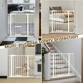 thumbnail image 7 of BalanceFrom Easy Walk-Thru Safety Gate with Pet Door for Doorways and Stairways with Auto-Close/Hold-Open Features, 30-Inch Tall, Fits 29.1-38.5 Inch Openings, White, 7 of 7