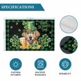 thumbnail image 6 of St Patricks Day Placemats Set of 8, Watercolor Dogs Green Shamrock Plaid Placemats for Dining Table, Place Mats for Kitchen Tabletop, Waterproof Wipeable Dining Table Mats Set, 6 of 9