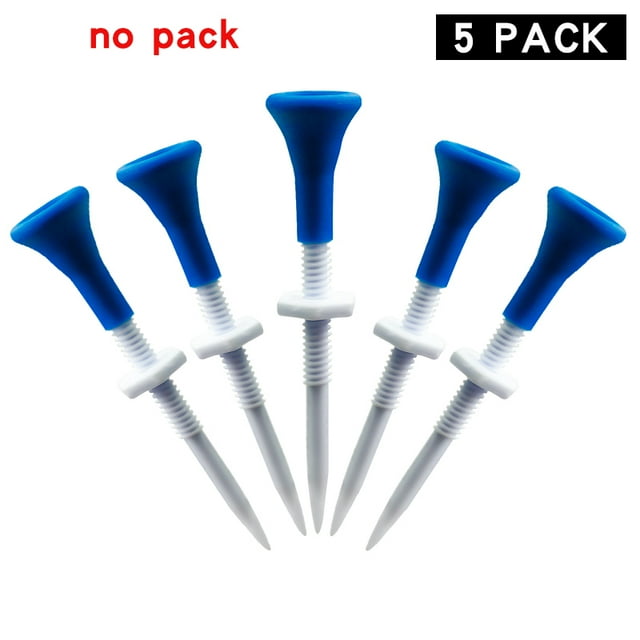 Golf Tees Plastic Golf Double Tee Step Down Golf Ball Holder 5Pcs Blue 85mm 10Pcs Adjustable Height Golf Accessories Drop Ship 5pcs no package