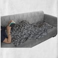 thumbnail image 6 of Grey and White Soft Flannel Fleece Throw Blanket, Botanical Pattern with Creeper Leaves and Berries Vintage, Cozy Plush for Indoor and Outdoor Use, 50" x 70", Charcoal Grey White, by Ambesonne, 6 of 6