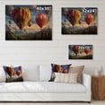 thumbnail image 4 of Designart "Colorful Hot Air Ballon curious" Hot Air Balloon Print on Natural Pine Wood, 4 of 5