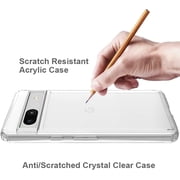 Pixel 7A Case Google 7A Case with Screen Protector Premium Clear Back Panel + TPU Bumper Cover for Google Pixel 7A(YKL Clear)